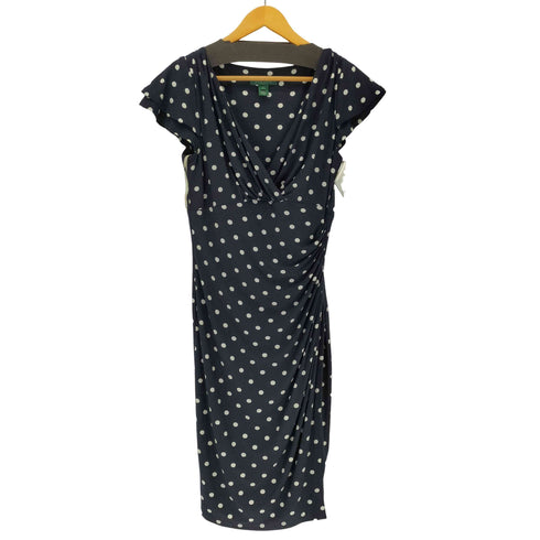 ローレンラルフローレン LAUREN RALPH LAUREN DRESS ドット柄 ギャザーワンピース レディース 8