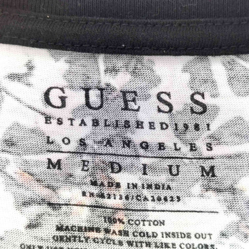 ゲス GUESS スカル柄 グラデーションプリントTシャツ メンズ M