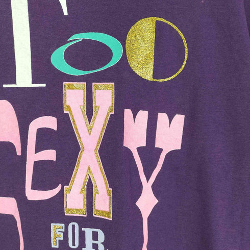 TOO SEXY FOR THIS SHIRT コピーライト92年 シングルステッチ S/S クルーネック Tシャツ メンズ