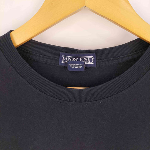 ランズエンド LANDS END 90S ブランク コットン S/S クルーネック Tシャツ メンズ import:M