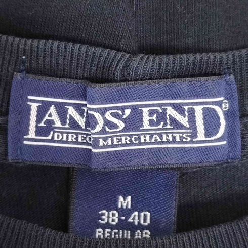 ランズエンド LANDS END 90S ブランク コットン S/S クルーネック Tシャツ メンズ import:M