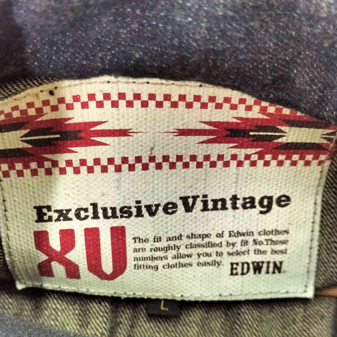 エドウィン EDWIN EXCLUSIVE VINTAGE デニムジャケット メンズ JPN:L