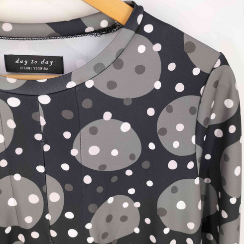 DAY TO DAY HIROMI YOSHIDA ドレープポケット Aライン デザインチュニック レディース JPN:M