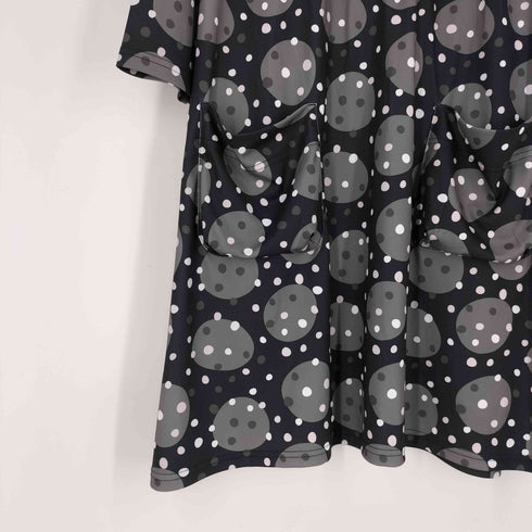 DAY TO DAY HIROMI YOSHIDA ドレープポケット Aライン デザインチュニック レディース JPN:M