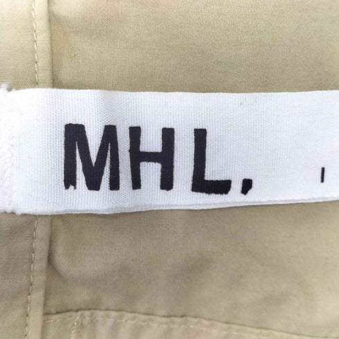 エムエイチエル MHL. MARGARET HOWELL マーガレットハウエル COMPACT TOUGH COTTON POPLIN 2タック フレア スカート レディース JPN:1