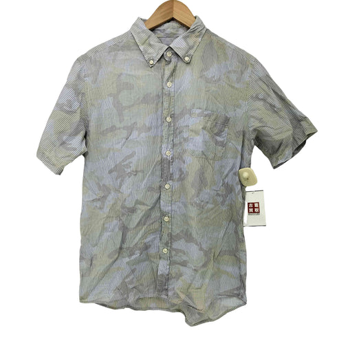 ソフネット SOPHNET. Y2K カモ柄 ストライプ S/S ボタンダウン シャツ メンズ JPN:L