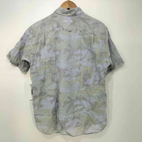 ソフネット SOPHNET. Y2K カモ柄 ストライプ S/S ボタンダウン シャツ メンズ JPN:L