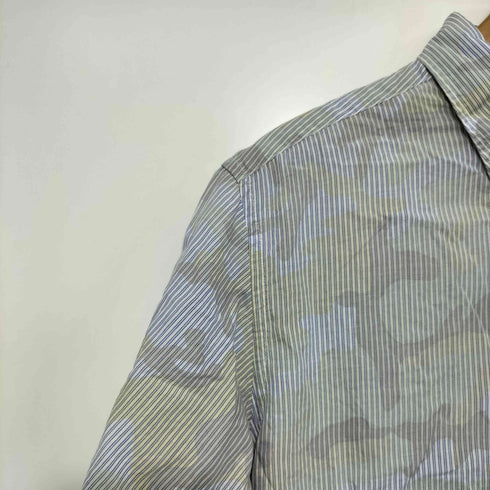 ソフネット SOPHNET. Y2K カモ柄 ストライプ S/S ボタンダウン シャツ メンズ JPN:L