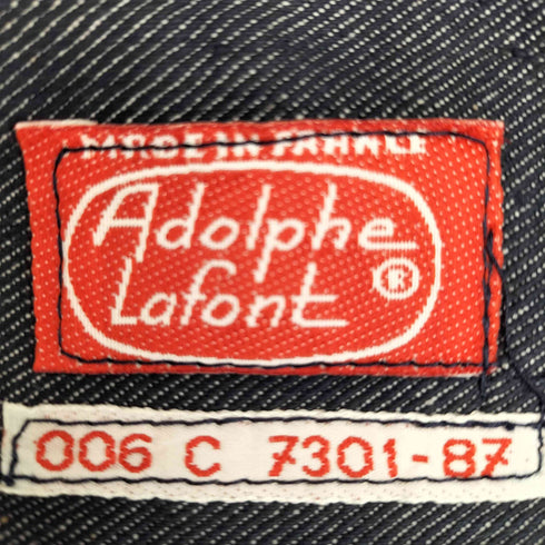 ADOLPHE LAFONT French Work Denim Jacket フレンチ ワーク デニム ジャケット メンズ 44 M