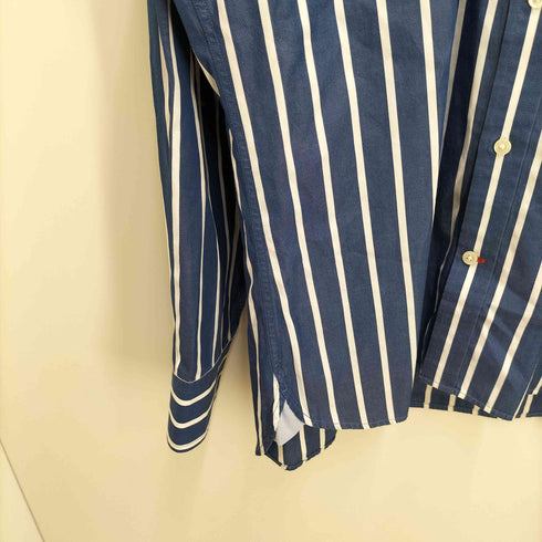 トミーヒルフィガー TOMMY HILFIGER 80'S TWO-PLY ストライプ L/S ボタンダウン シャツ メンズ import:L