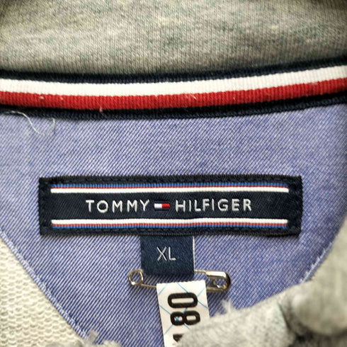 トミーヒルフィガー TOMMY HILFIGER トリコロール ボーダー スウェット ジャケット メンズ import:XL