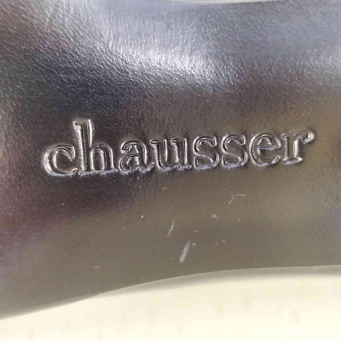ショセ CHAUSSER カーフレザー ヒール ローファー パンプス レディース JPN:22.5