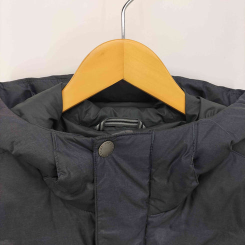 エディーバウアー Eddie Bauer ロゴ プリント ジップアップ フーデッド ダウンジャケット メンズ import:M