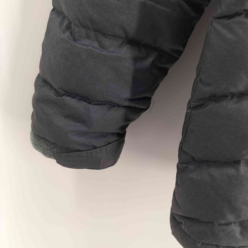 エディーバウアー Eddie Bauer ロゴ プリント ジップアップ フーデッド ダウンジャケット メンズ import:M