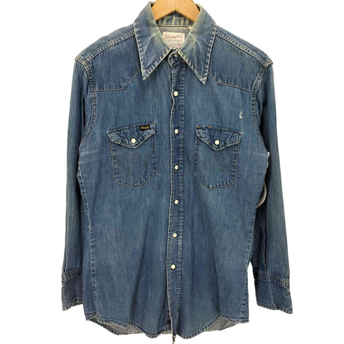 ラングラー Wrangler 70S USA製 デニム ウエスタン シャツ メンズ