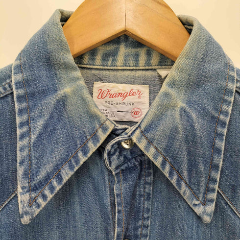 ラングラー Wrangler 70S USA製 デニム ウエスタン シャツ メンズ