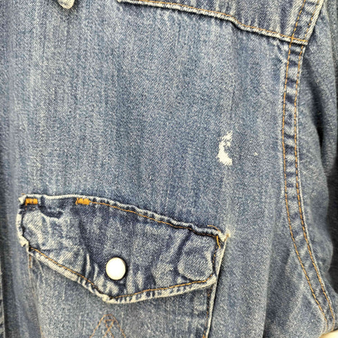 ラングラー Wrangler 70S USA製 デニム ウエスタン シャツ メンズ