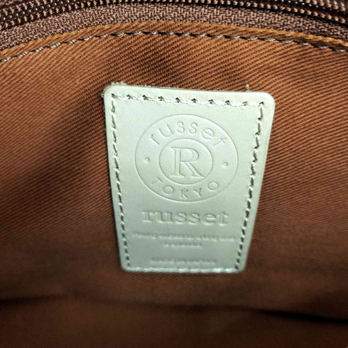ラシット russet ナイロン×レザー ミニハンドバッグ レディース