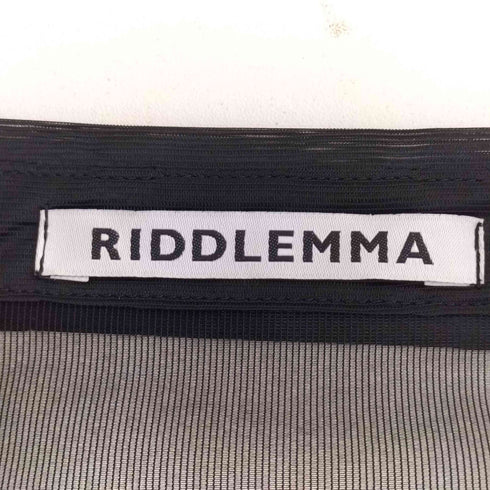 RIDDLEMMA シアー シャツワンピース レディース 1