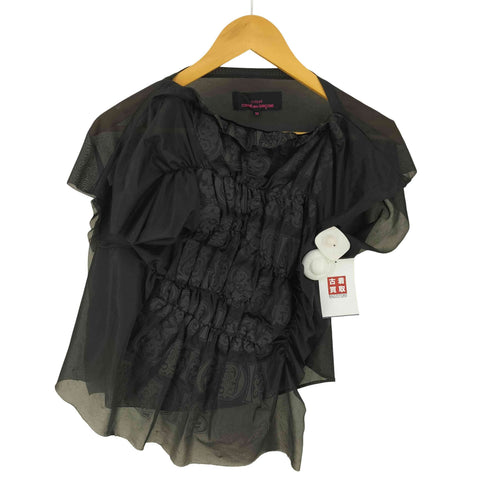 トリココムデギャルソン tricot COMME des GARCONS AD2013 デザイン ノースリーブブラウス レディース M