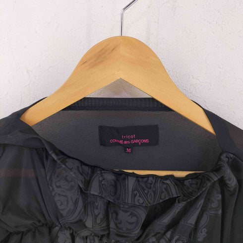 トリココムデギャルソン tricot COMME des GARCONS AD2013 デザイン ノースリーブブラウス レディース M