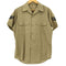 ユーエスエアーフォース U.S. AIR FORCE 1969年会計 TAN SHADE 1505 ワッペン装飾 開襟 ミリタリーシャツ メンズ
