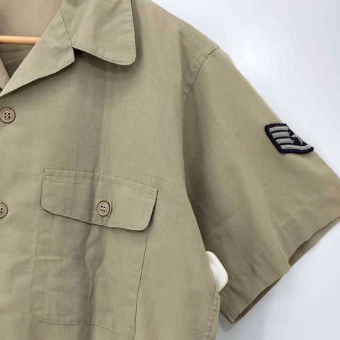 ユーエスエアーフォース U.S. AIR FORCE 1969年会計 TAN SHADE 1505 ワッペン装飾 開襟 ミリタリーシャツ メンズ