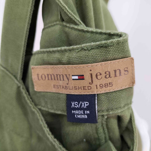 トミージーンズ tommy jeans カーゴポケットオーバーオール レディース XS