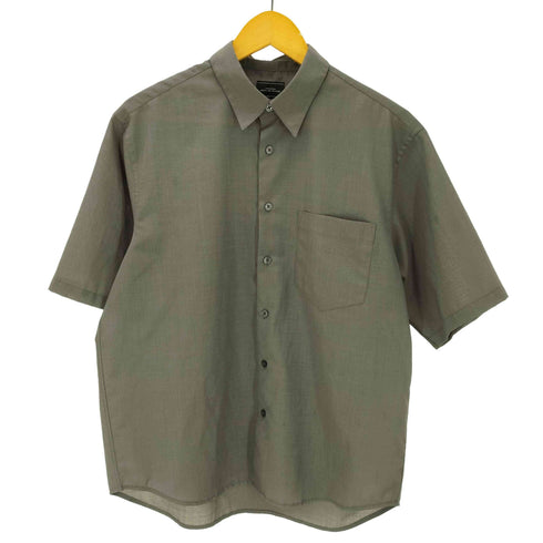 ユナイテッドアローズグリーンレーベルリラクシング UNITED ARROWS green label relaxing TWサイロ ジャストルーズ レギュラーカラーシャツ ストレッチ メンズ JPN:S