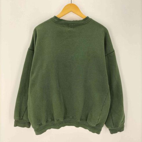 ギャップ Gap 80-90S OLD 白タグ デカタグ コットン ポリ 無地 ブランク スウェット トレーナー メンズ import:L
