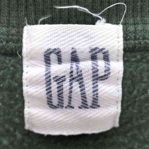 ギャップ Gap 80-90S OLD 白タグ デカタグ コットン ポリ 無地 ブランク スウェット トレーナー メンズ import:L