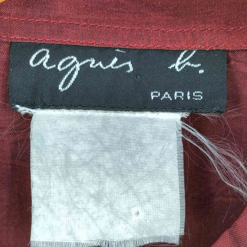アニエスベー agnes b. 90S 玉虫 L/S レギュラーカラーシャツ レディース