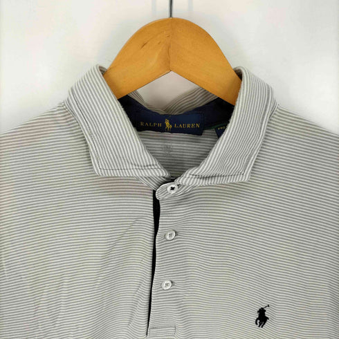 ラルフローレン RALPH LAUREN PRO FIT ボーダー 半袖ポロシャツ メンズ import:L