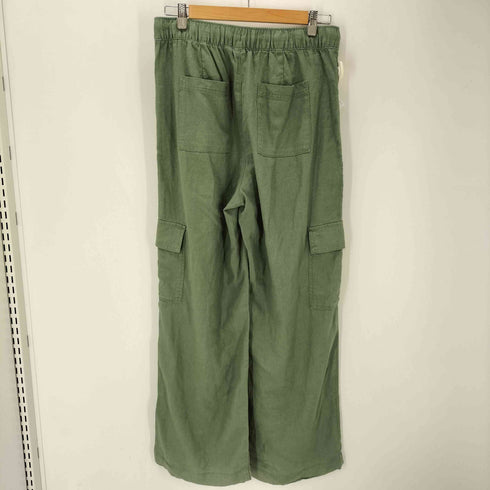 ギャップ Gap 24SS リネン ビスコース ワイド ユーリティー ベイカー カーゴ パンツ メンズ JPN:S