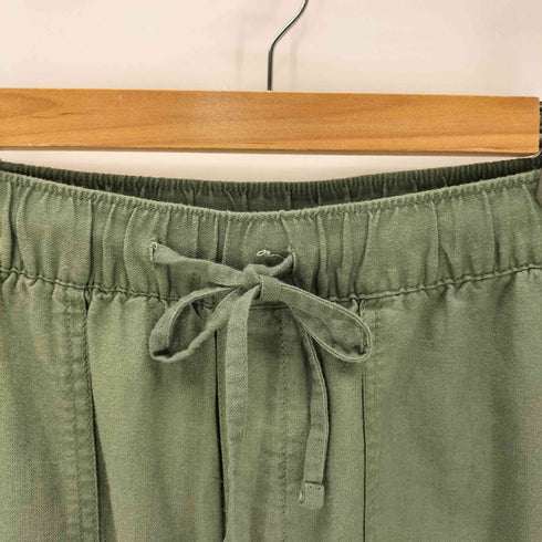 ギャップ Gap 24SS リネン ビスコース ワイド ユーリティー ベイカー カーゴ パンツ メンズ JPN:S