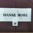 ハナエモリ HANAE MORI 玉虫 シェルボタン 丸襟 3B テーラードジャケット レディース JPN:38