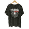 マルディメクルディ Mardi Mercredi HALFTIME SHOW ロゴプリント 花柄 クルーネックTシャツ メンズ