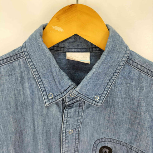 コロンビア Columbia BLUE BROOK SHORT SLEEVE ブルーブロックショート メンズ import:XL