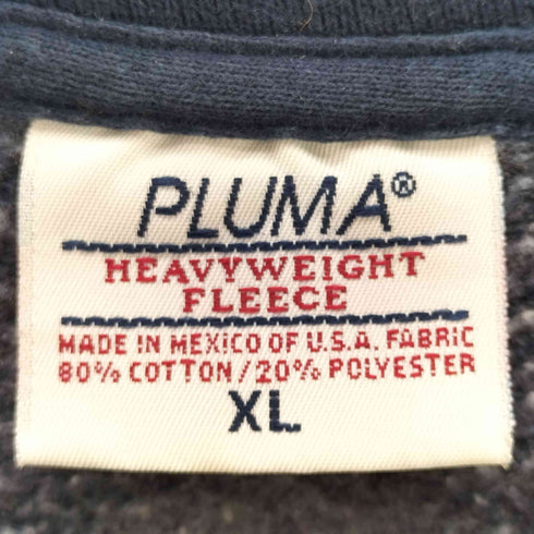 PLUMA 90S 無地 ブランク スウェット トレーナー メンズ import:XL