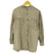 エディーバウアー Eddie Bauer 90S 白タグ 麻 リネン 100% L/S バンドカラー シャツ レディース import:M