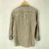 エディーバウアー Eddie Bauer 90S 白タグ 麻 リネン 100% L/S バンドカラー シャツ レディース import:M