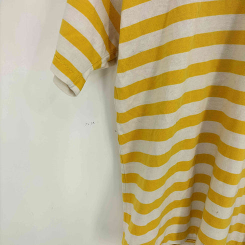 LINDSEY BLAKE 90-00s シングルステッチ フロントポケット クルーネック ボーダーTシャツ メンズ import:S