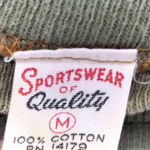 {SPORTSWEAR OF QUALITY} 60s-70s 切替クルーネックスウェット メンズ JPN:M