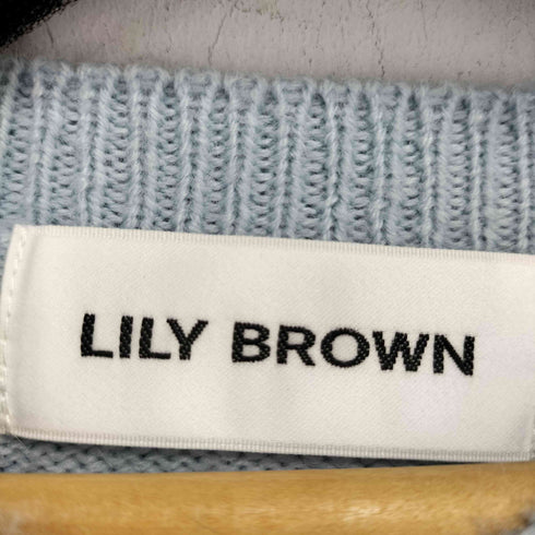 リリーブラウン Lily Brown Lily Bearリボンニットプルオーバー レディース ONE SIZE
