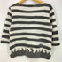 ツモリチサト TSUMORI CHISATO 波模様 クジラ プリント ボーダー ボートネック 7分袖Tシャツ レディース JPN:2