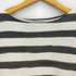 ツモリチサト TSUMORI CHISATO 波模様 クジラ プリント ボーダー ボートネック 7分袖Tシャツ レディース JPN:2