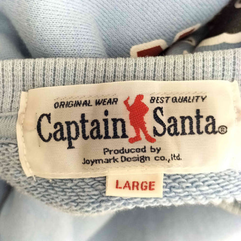 キャプテンサンタ CAPTAIN SANTA 00s 両面ロゴプリント クルーネックスウェット メンズ import:L