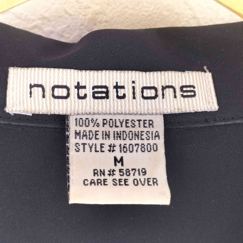 notations ポリエステル オープンカラーシャツ レディース M