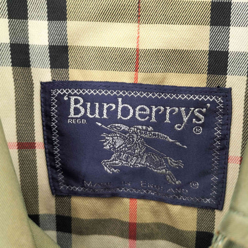 バーバリーズ BURBERRYS 玉虫 裏ノバチェック ステンカラーコート メンズ