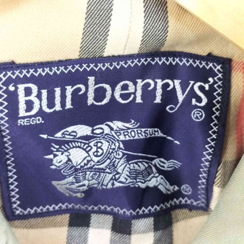 バーバリーズ BURBERRYS 玉虫 裏ノバチェック ステンカラーコート メンズ